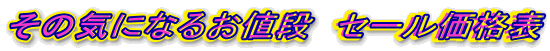 ���̋C�ɂȂ邨�l�i�@�Z�[�����i�\ 